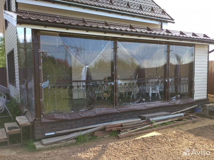 Уличные шторы для беседки веранды