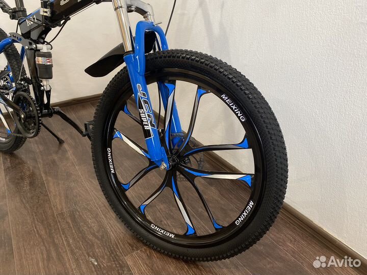 Складной велосипед на литых дисках