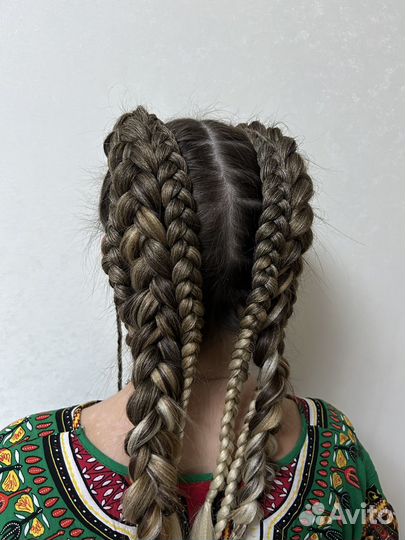 Косы брейды ; с канекалоном, без канекалона