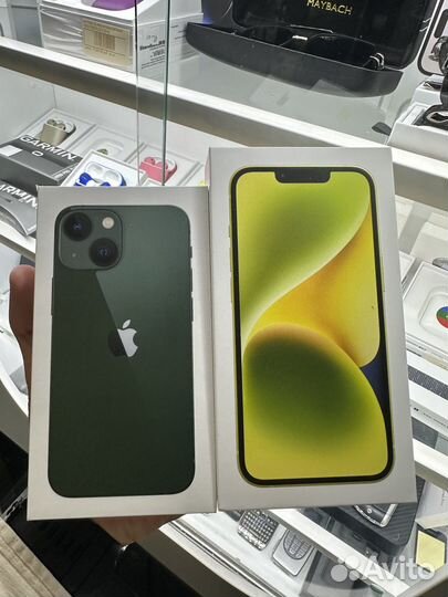 Телефон iPhone iPhone 14 128 желтый