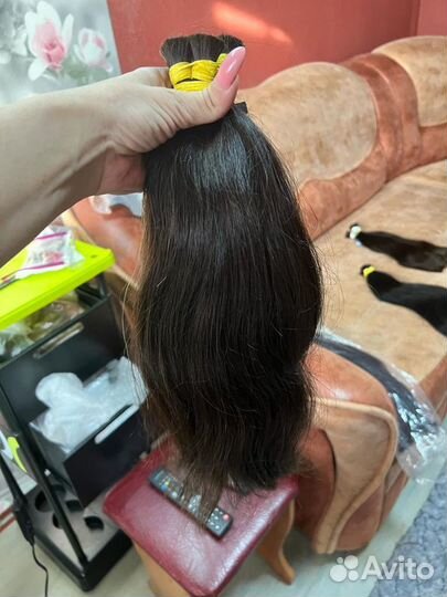 Натур волос,95гр,40см,тон#2,цена с работой