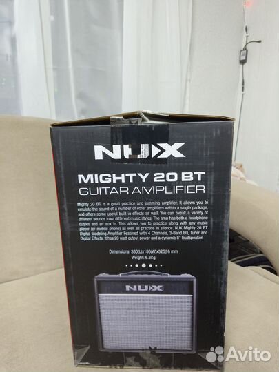 Nux mighty 20 bt гитарный комбоусилитель