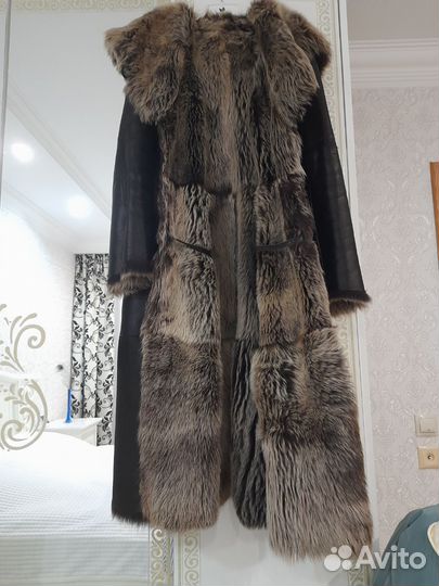 Дублёнка натуральная из меха тосканы