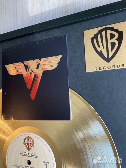 Van Halen II Золотой винил в раме