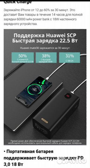 Power bank Romoss PEA60 (60000 mAh)