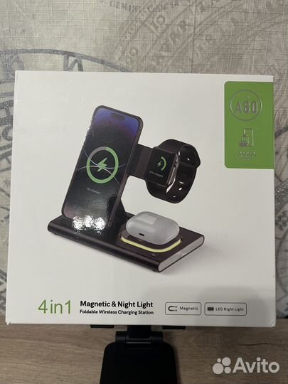 Беспроводная зарядная станция для смартофонов (+ча