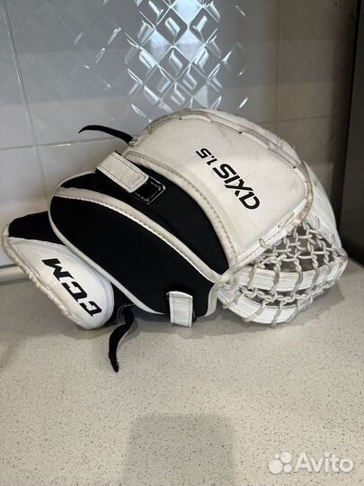 Вратарская ловушка и блин ccm axics 1,5 jr