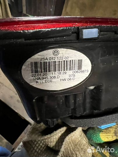 Правый фонарь VW Tiguan