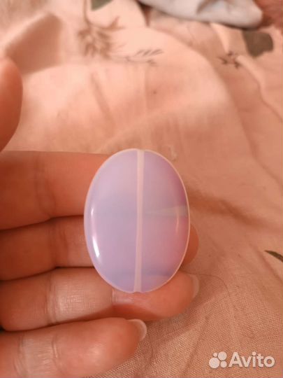 Кабашон розовый кварц