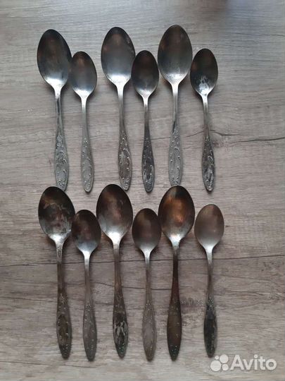 Столовый набор мельхиор