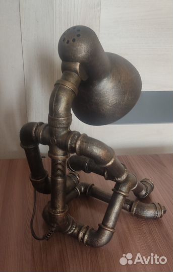 Светильник в стиле Лофт из чугунных фитингов