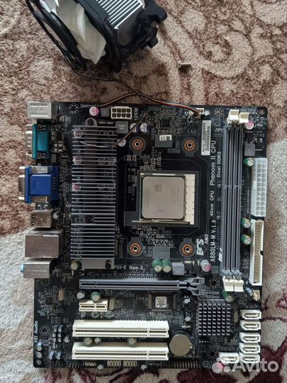 Материнская плата AM3 с процессором AMD