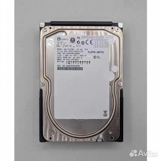 Жесткий диск MAW3147NC, CA06350-B200, Fujitsu, 147