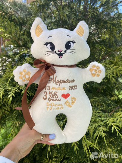 Именная игрушка котик