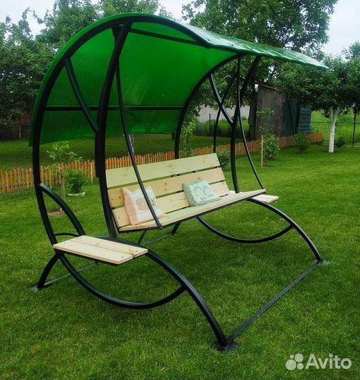 Садовые качели в стиле лофт