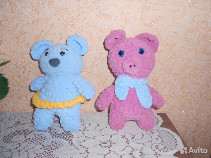 Игрушки из плюшевой пряжи