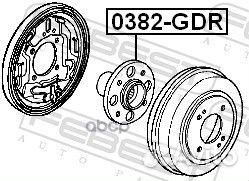 Ступица задняя (honda jazz/FIT GD# 2002-2008) F