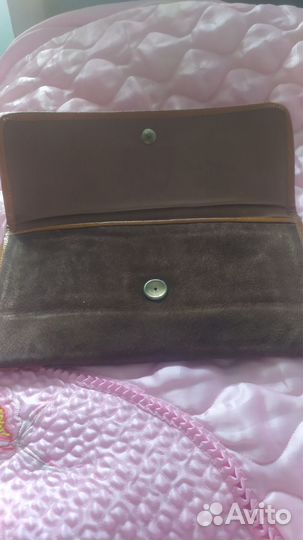 Клатч женский,натуральная замша новый