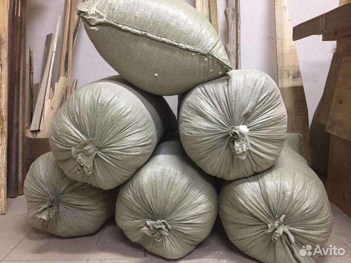 Стружка в мешках