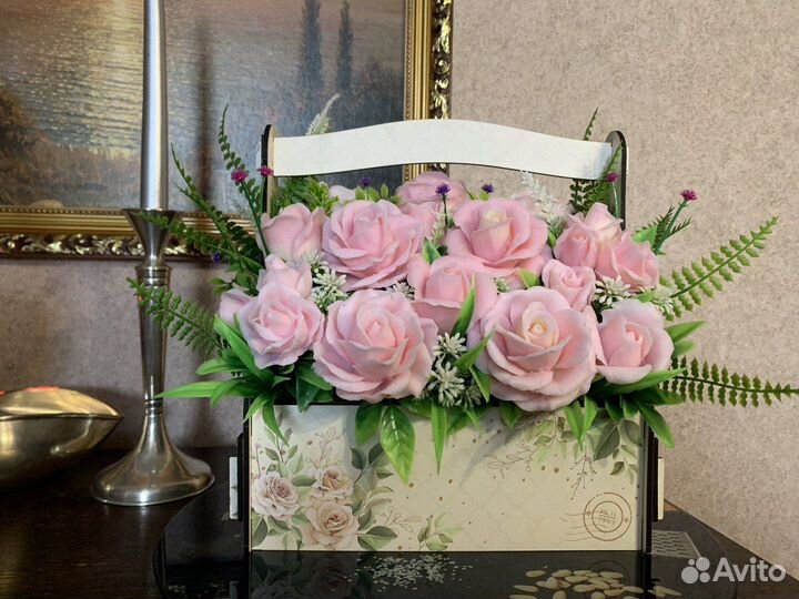 Букет цветов из мыла. Цветы из мыла. Ручная работа