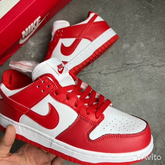 Кроссовки Nike Dunk Low University Red (36-45)