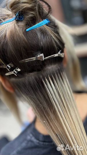 Наращивание волос модель