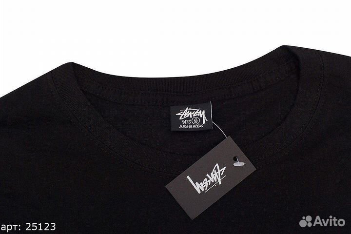 Футболка stussy pink ice cream черная