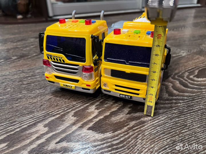 Грузовик и бетономешалка со звукои и светом