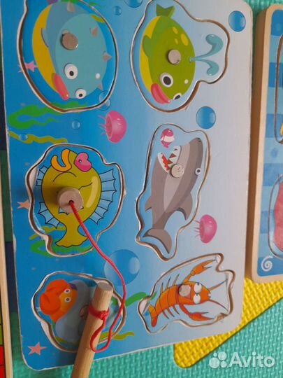 Развивающие деревянные игрушки пакетом