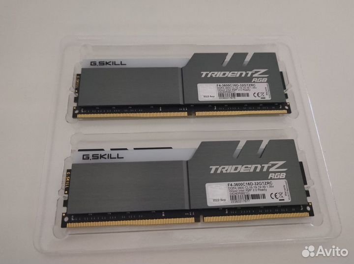 Оперативная память DDR4 G.skill trident Z RGB 32GB