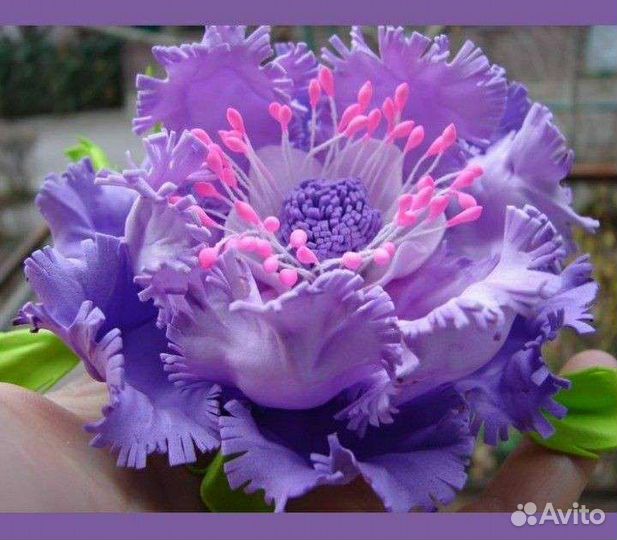 Цветы большие из бумаги