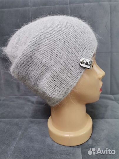 Шапка бини из пуха норки