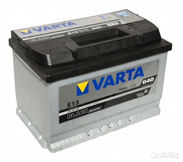 70 Ач Аккумулятор Varta Black Dynamic E13 Новый
