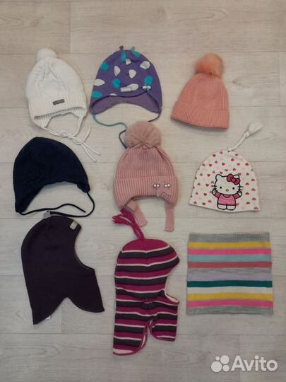 Шапки пакетом на ребёнка 1 год