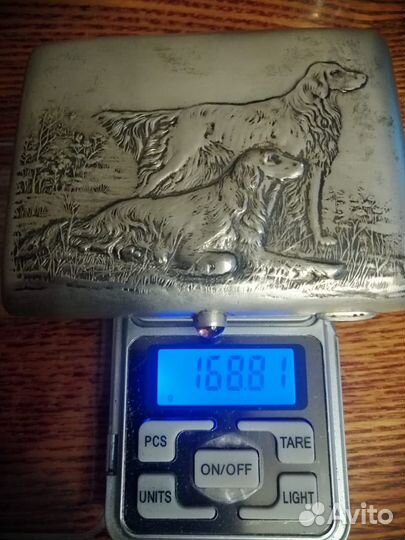 Портсигар серебро 875