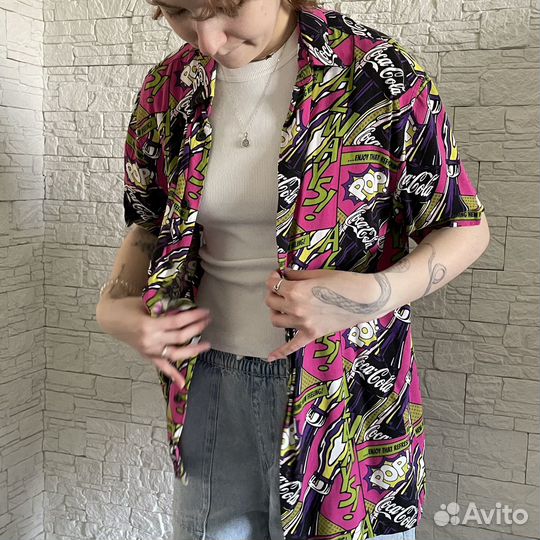 Рубашка bershka coca cola