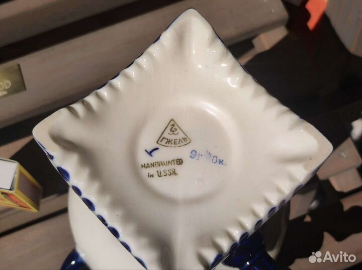 Подарок - Самовар-шкатулка Гжель, 1970-80 гг