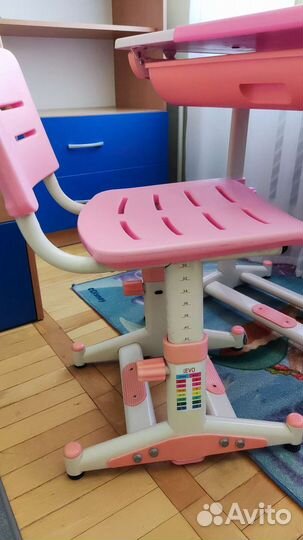 Растущая парта и стул бу