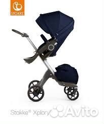 Коляска stokke xplory 2 в 1 в +рюкзак и велосипед