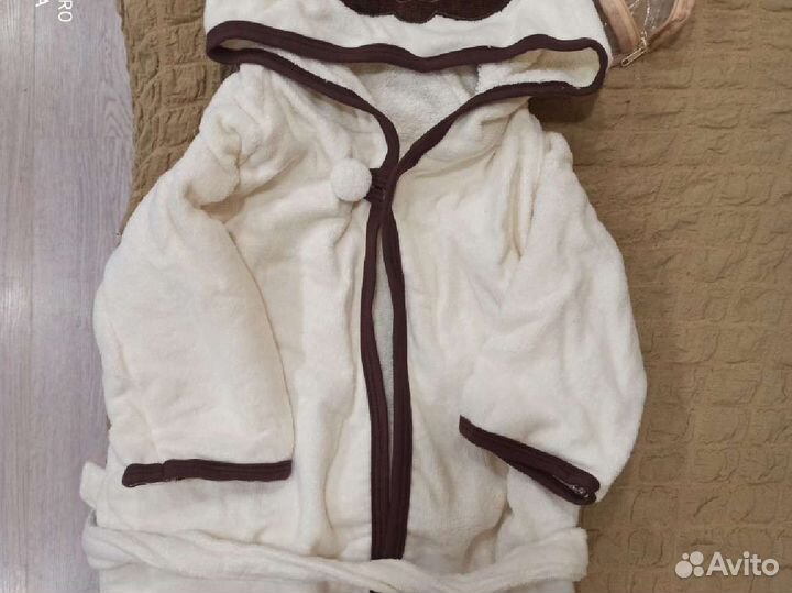 Детский махровый халат новый 92