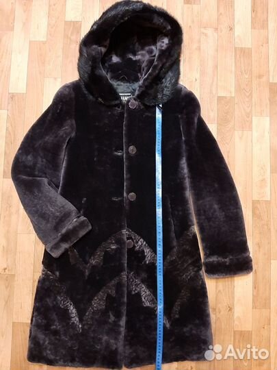 Новая мутоновая шуба 44 размер