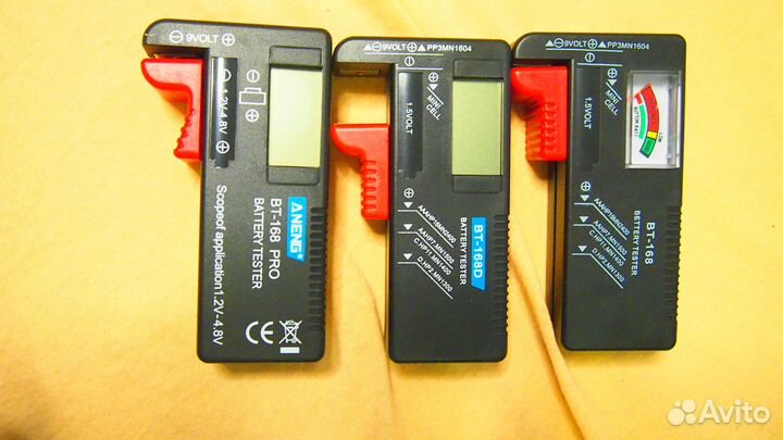Тестеры батареек 1.5-4.8v