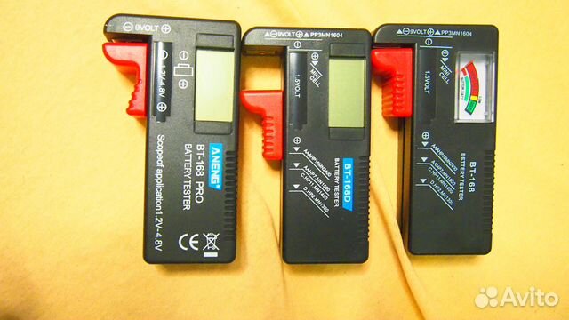 Тестеры батареек 1.5-4.8v