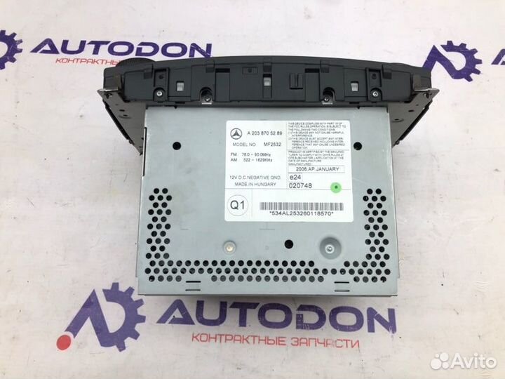 Магнитола Mercedes C-Class W203 М271/940/1.8 2006