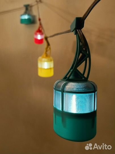 Гирлянда в виде канатной дороги