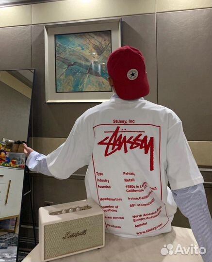 Футболка Stussy SS23 Wiki Tee 2023 белая