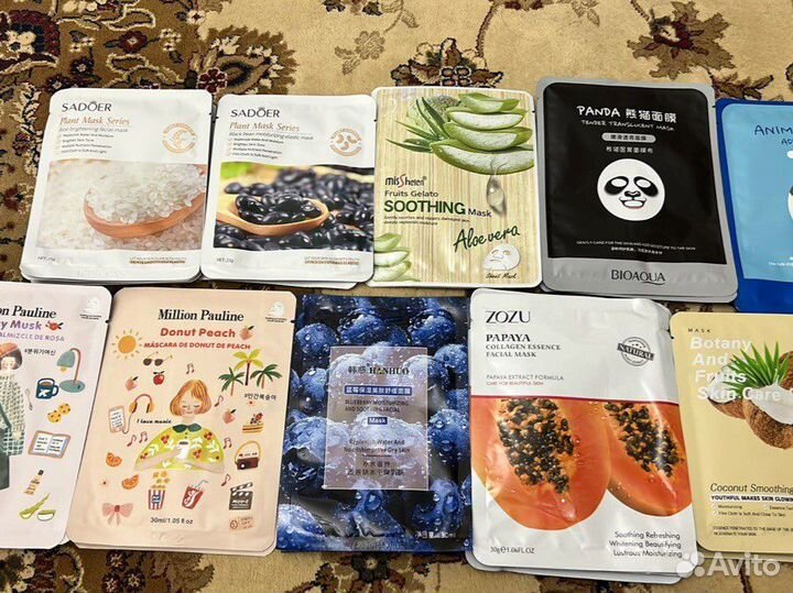 Тканевые маски для лица