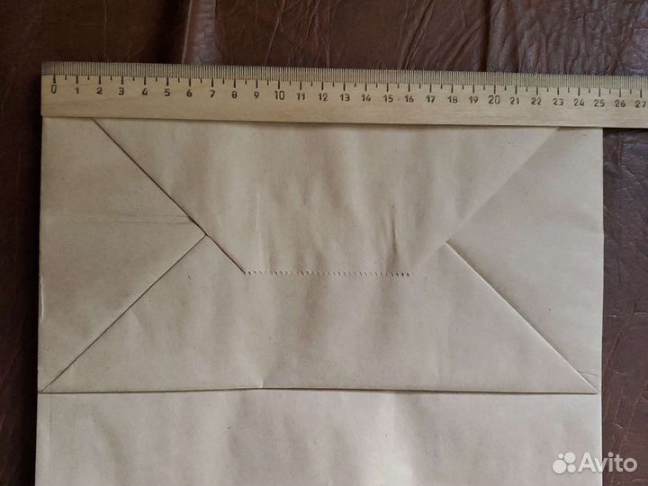 Крафт пакеты с крученой ручкой