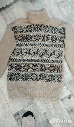 Пайта, толстовка,Свитер шерстяной новый