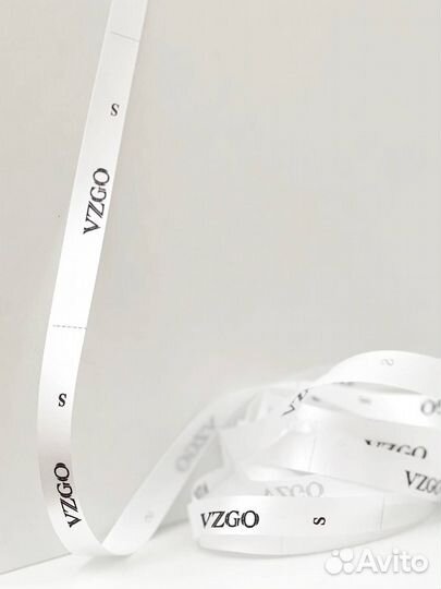 Белые размерники для одежды из жаккарда Бийск